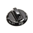 Cooktop Burner Knob for Kenmore 91142719100 - Part WB03T10020
