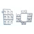 Button Assembly for GE SCA1001DSS03 - Part WB03X10134