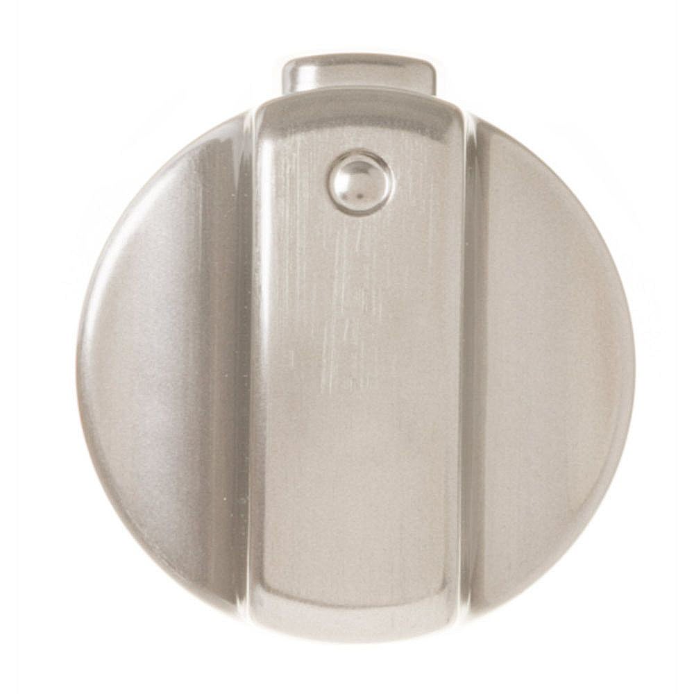 Part #wb03X20673, Range Oven Temperature Knob (Stainless) / 6.00 x 6.00 x 1.80