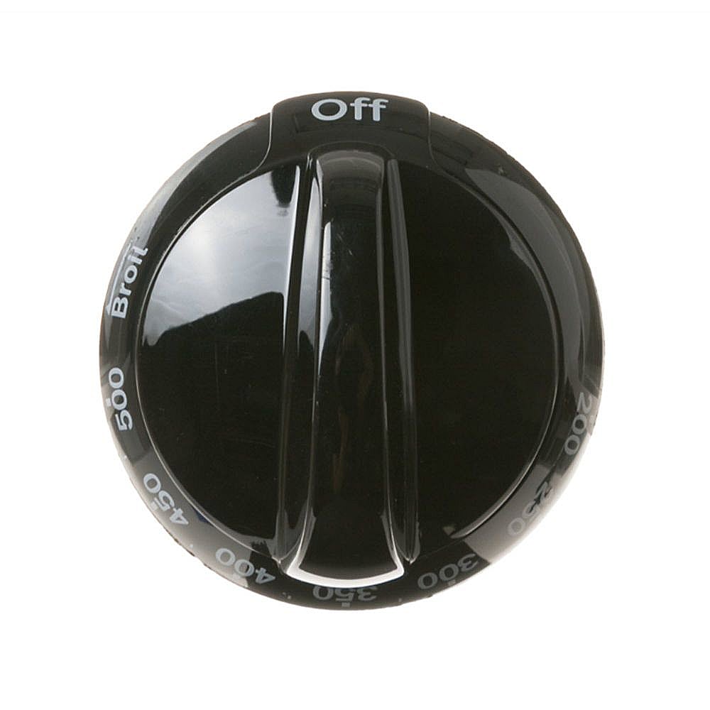 Hotpoint Part #wb03X22701, Range Oven Temperature Knob (Black) | 6.00 x 6.00 x 1.80