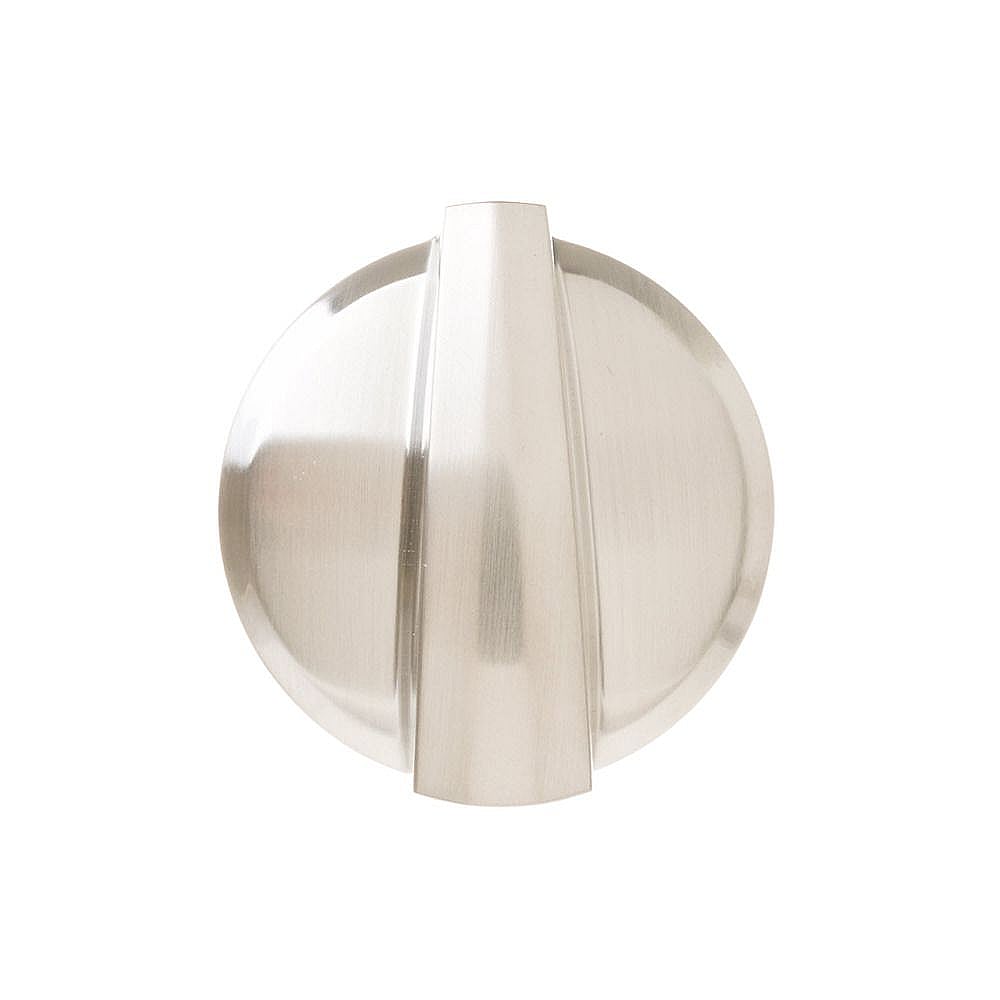 Part #wb03X27192, Range Surface Burner Knob (Stainless) | 6.00 x 6.00 x 1.30