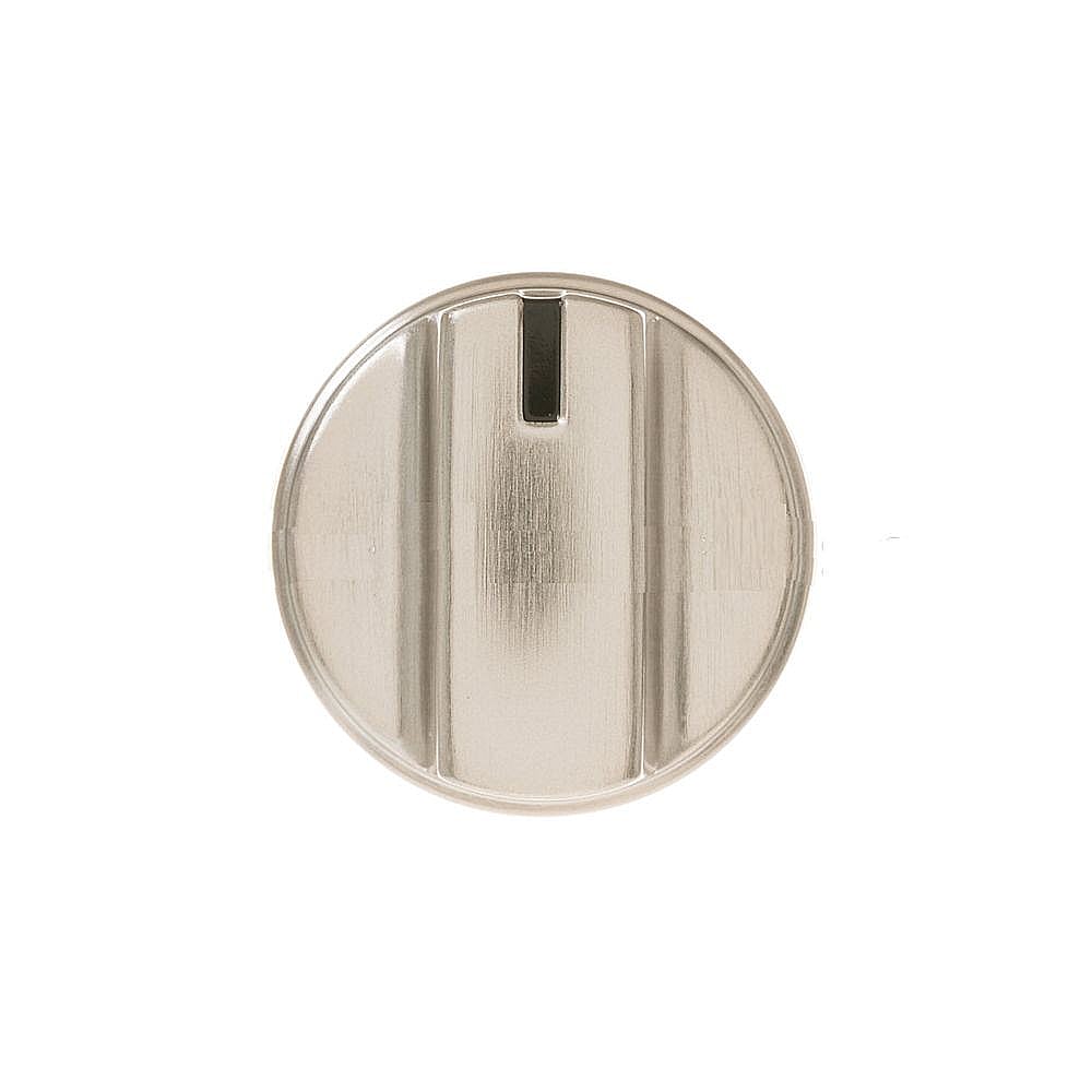 GE Part #wb03X29354, Cooktop Burner Knob (Stainless) | 4.60 x 4.00 x 4.00