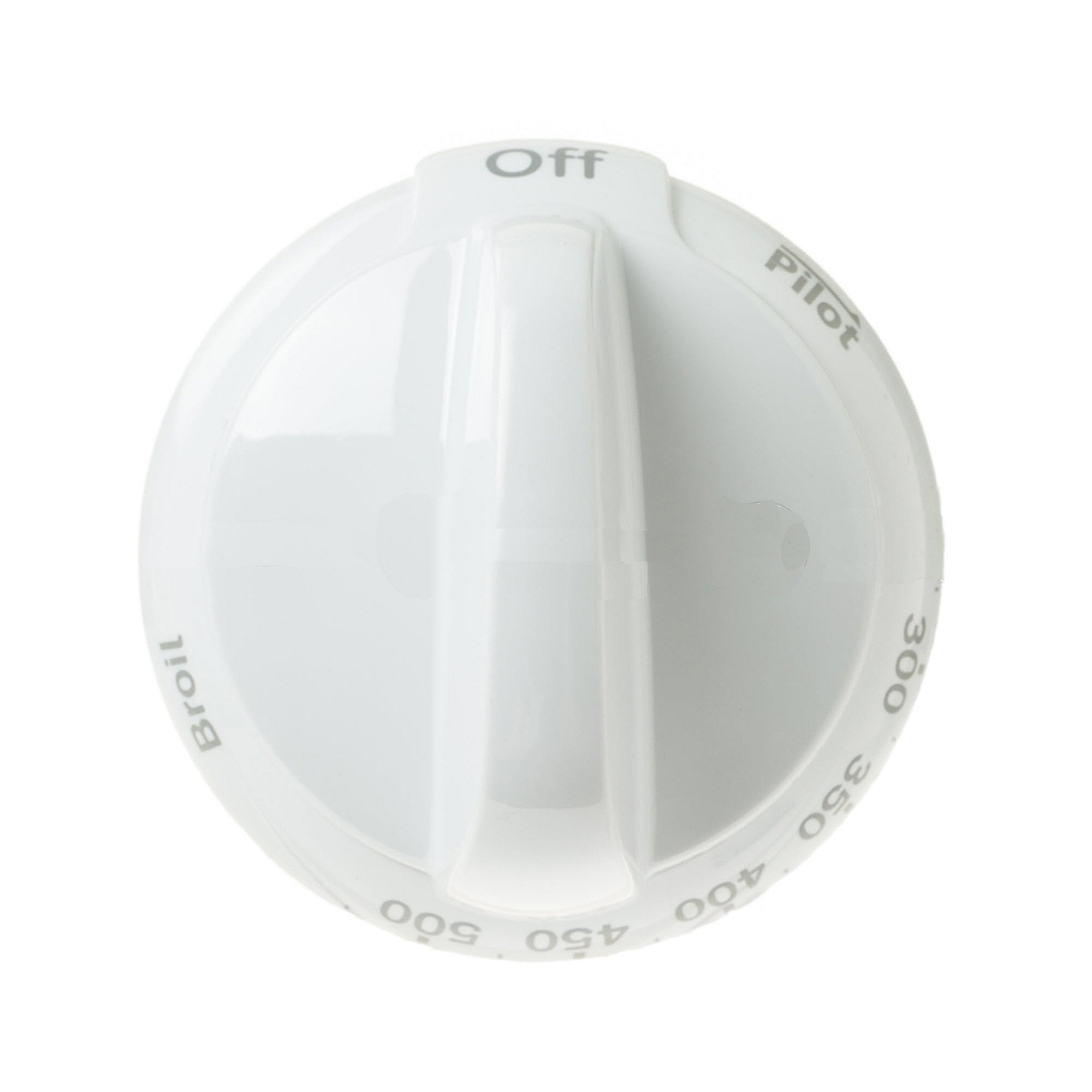 Part #wb03X31448, Hotpoint White Thermostat Knob