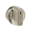 Brushed Stainless Single Element Knob for GE CES700P3M2D1 - Part WB03X31660