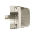 Brushed Stainless Tri Ring Knob for GE CES700P3M2D1 - Part WB03X31666