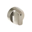 Brushed Stainless  Control Knob for GE CGB500P2M1S1 - Part WB03X31668