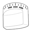 Brushed Stainless Oven Control Knob for GE C2Y366P3M1D1 - Part WB03X31772
