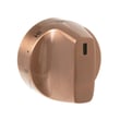 Brushed Copper Single Element Knob for GE CES700P3M2D1 - Part WB03X31904