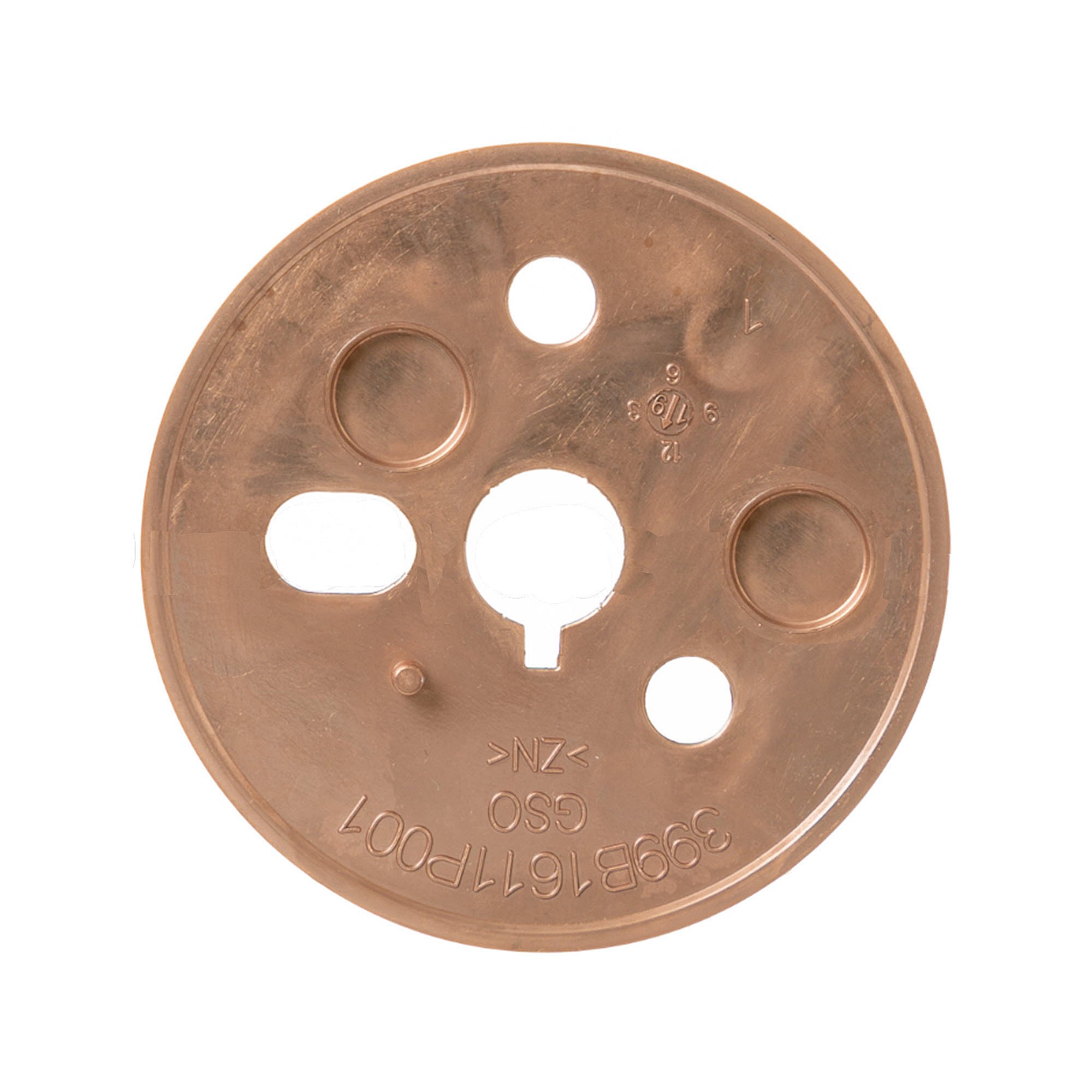 Brushed Copper Bezel Knob WB03X31956