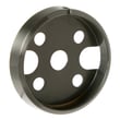 Brushed Black Range Knob Bezel for GE CGY366P4M1W2 - Part WB03X31959