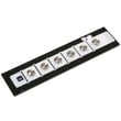 Buttons And for GE UVC9300SL1SS - Part WB03X40773