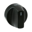 Ge Flat Black Oven Light/ Warming Zone Knob for GE PS96PZR1SS - Part WB03X42207