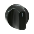 Ge Flat Black Single Element Knob for GE PS96PZR1SS - Part WB03X42209