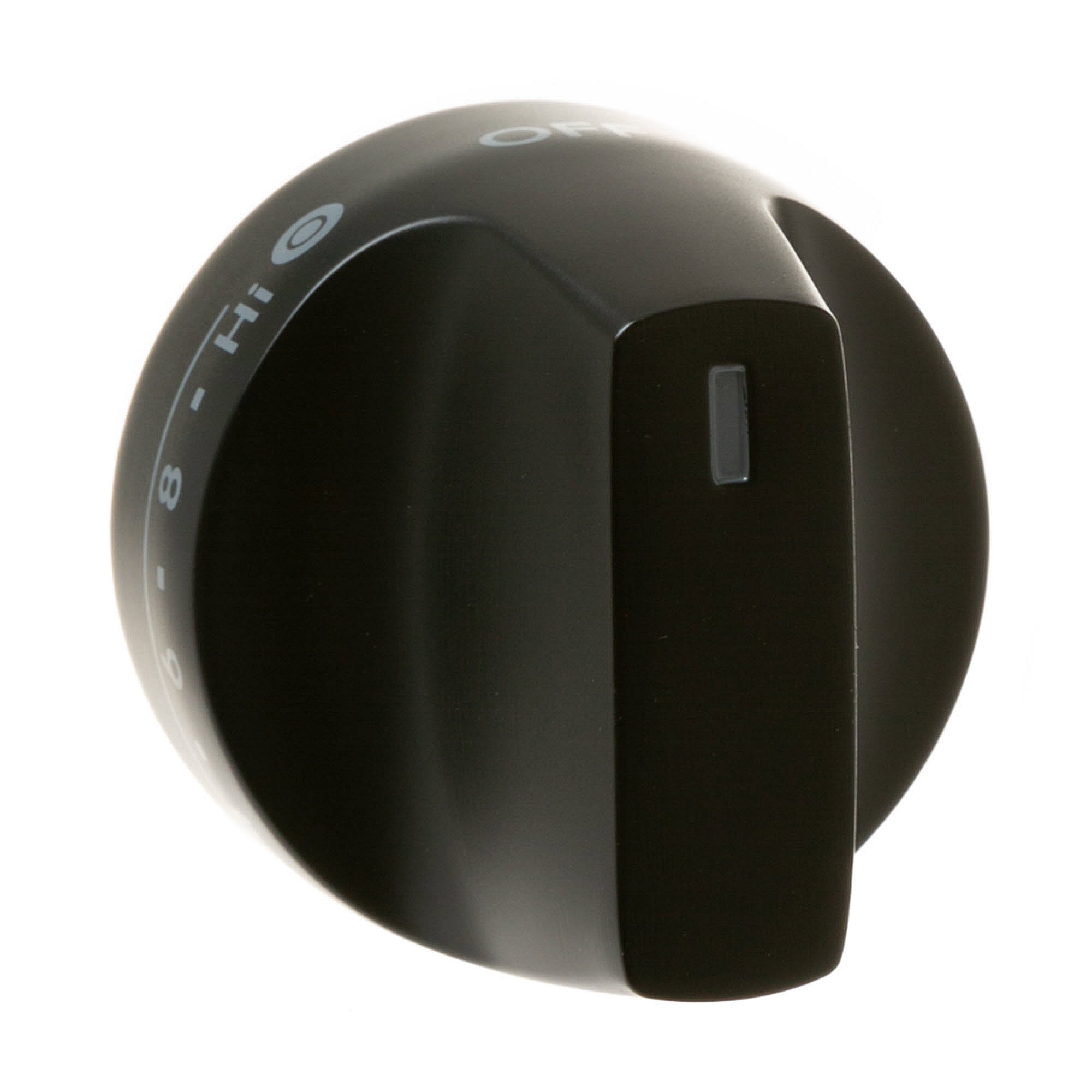 Part #wb03X45962, Flat Black Double Burner Knob