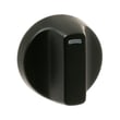 Flat Black Range Control Knob for GE CGP95302M1S1 - Part WB03X45992