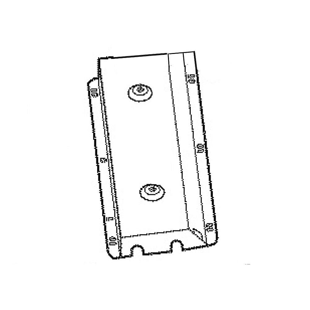 Photo of GE Part #wb06X32799, Heater Cover from Repair Parts Direct