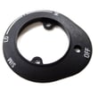 Cooktop Knob Bezel for GE ZGU375LSD2SS - Part WB07X10482