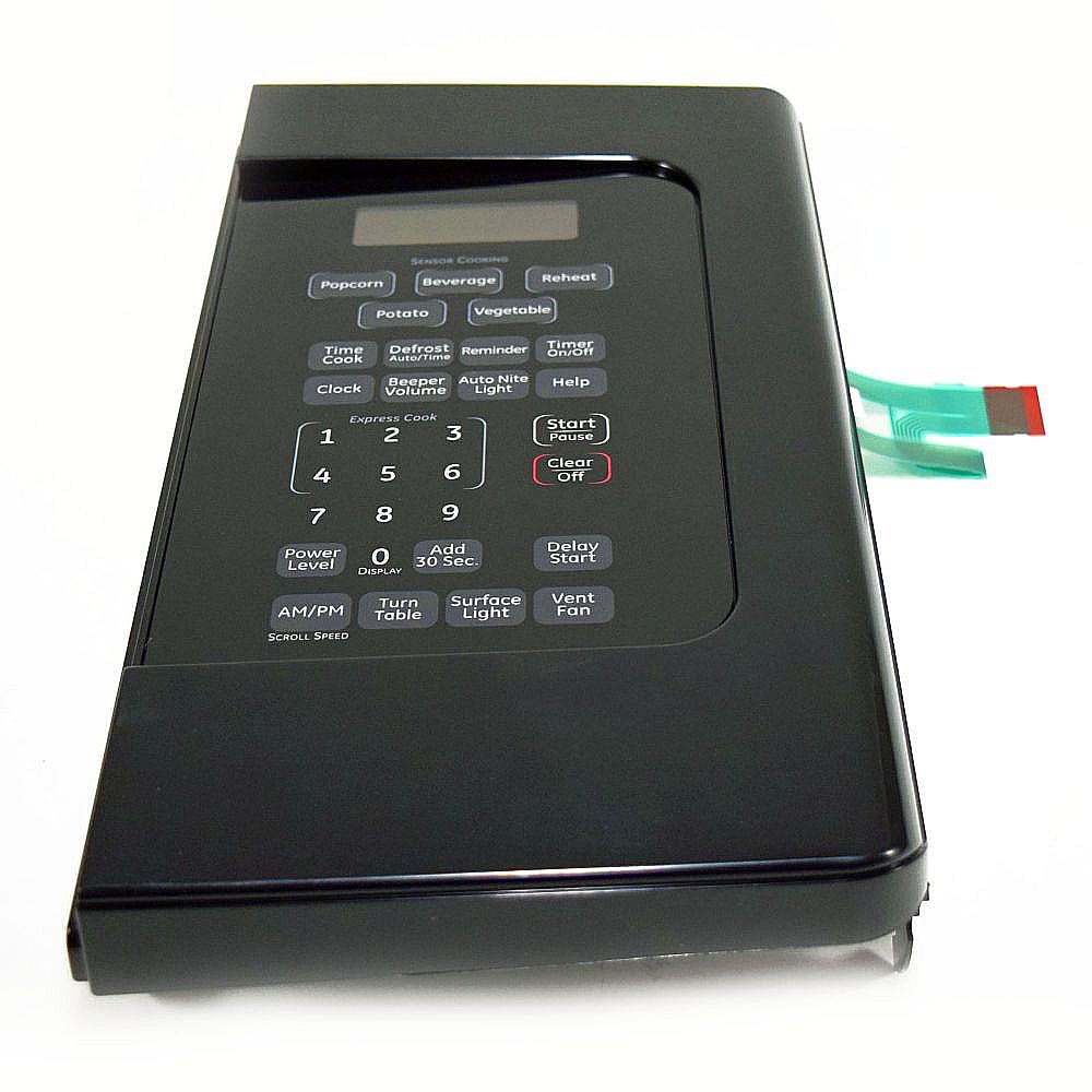 Part #wb07X11035, Microwave Control Panel Assembly (Black) / 17.90 x 9.00 x 4.80
