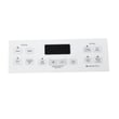 Range Oven Control Overlay (white) for GE JGB630DEF3WW - Part WB07X20321
