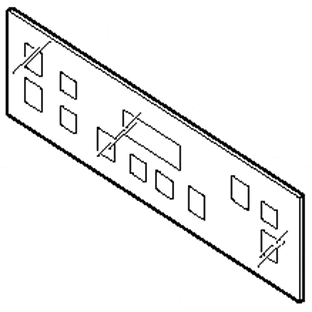 GE Part #wb07X20326, Overlay T09 | 14.00 x 9.50 x 0.10
