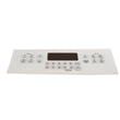 Range Oven Control Overlay (white) for GE JGB770DEF1WW - Part WB07X20939