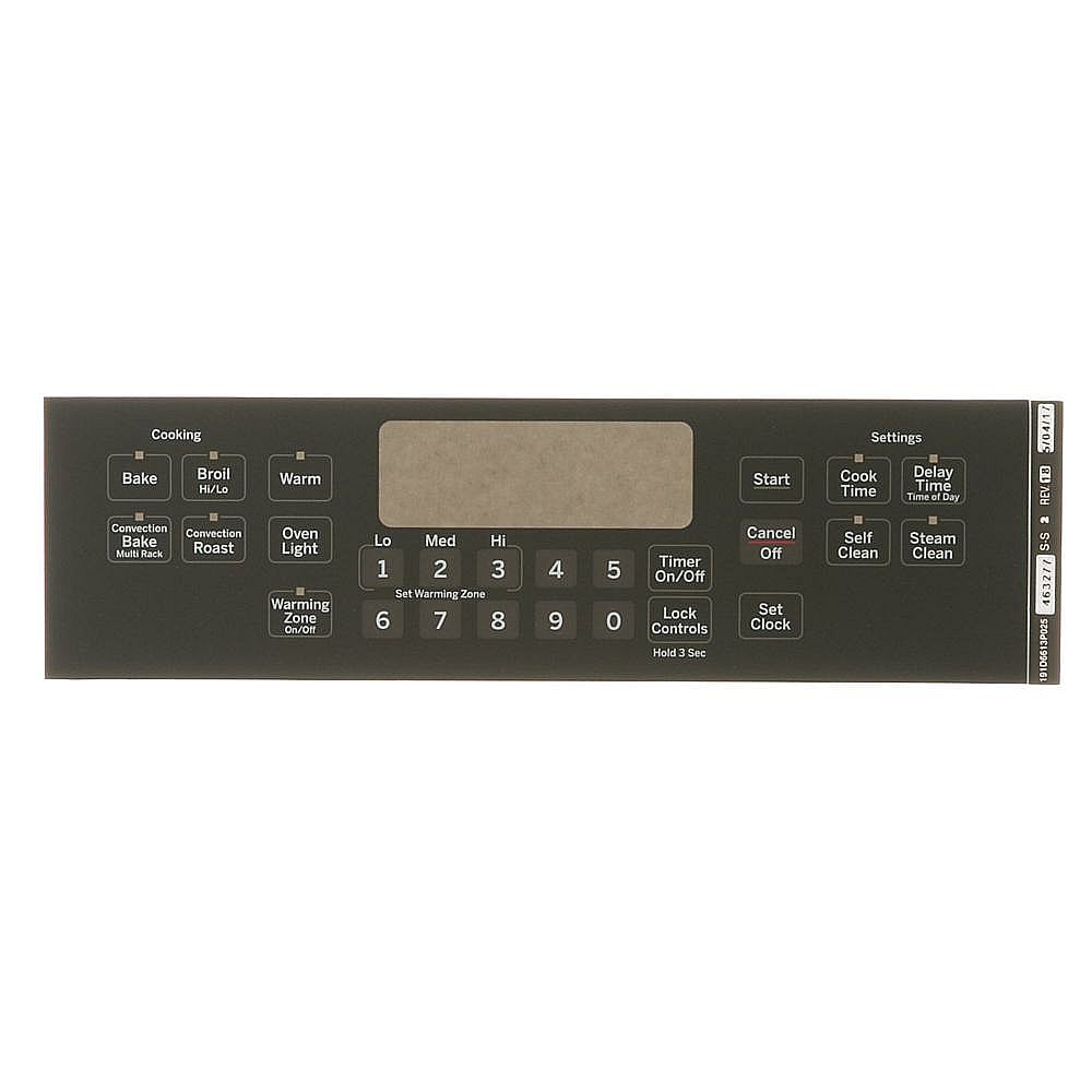 GE Part #wb07X21417, Faceplate | 14.00 x 9.50 x 0.10