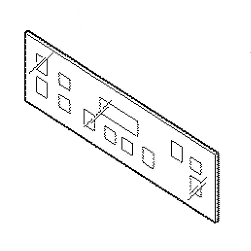 GE Part #wb07X26703, Overlay | 14.00 x 9.50 x 0.10