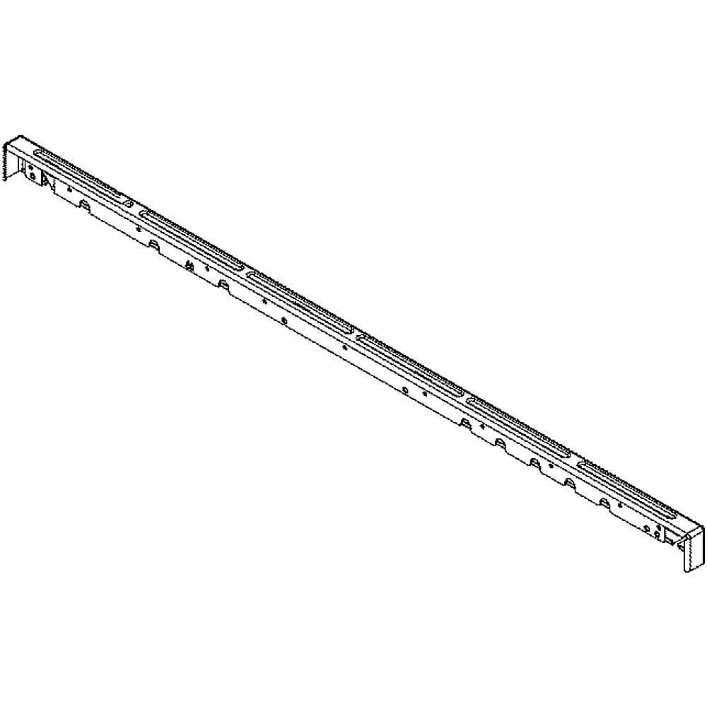 Part #wb07X28824, Range Main Top Trim, Rear / 40.50 x 4.25 x 4.25