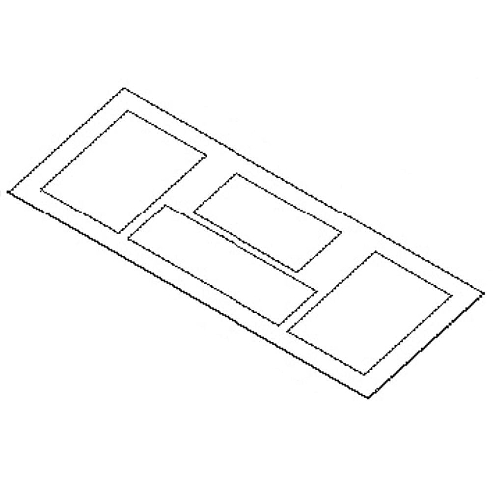 GE Part #wb07X26701, Overlay | 14.00 x 9.50 x 0.10