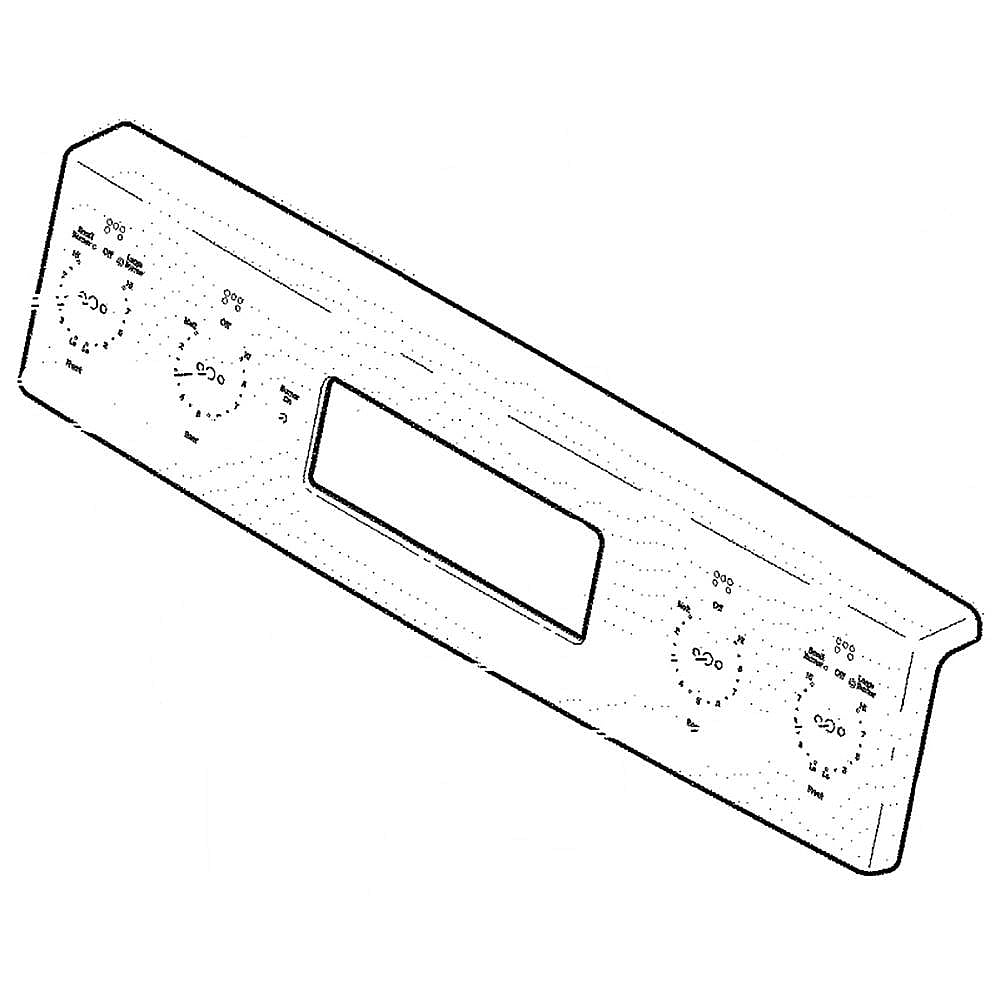 Part #wb07X31262, Control Panel Trim And Brackets Asm Ss