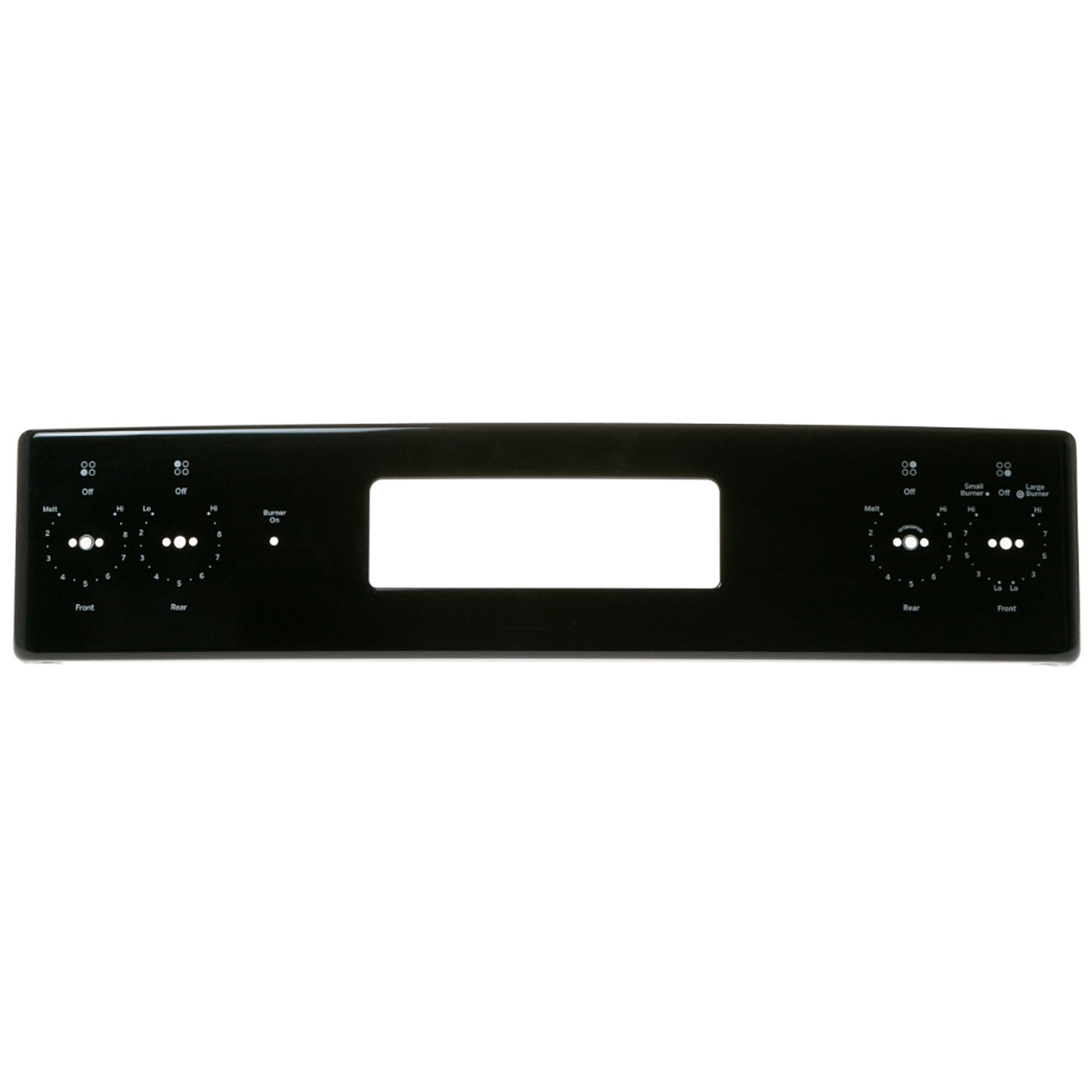 Part #wb07X37427, Black Control Panel Trim & Bracket