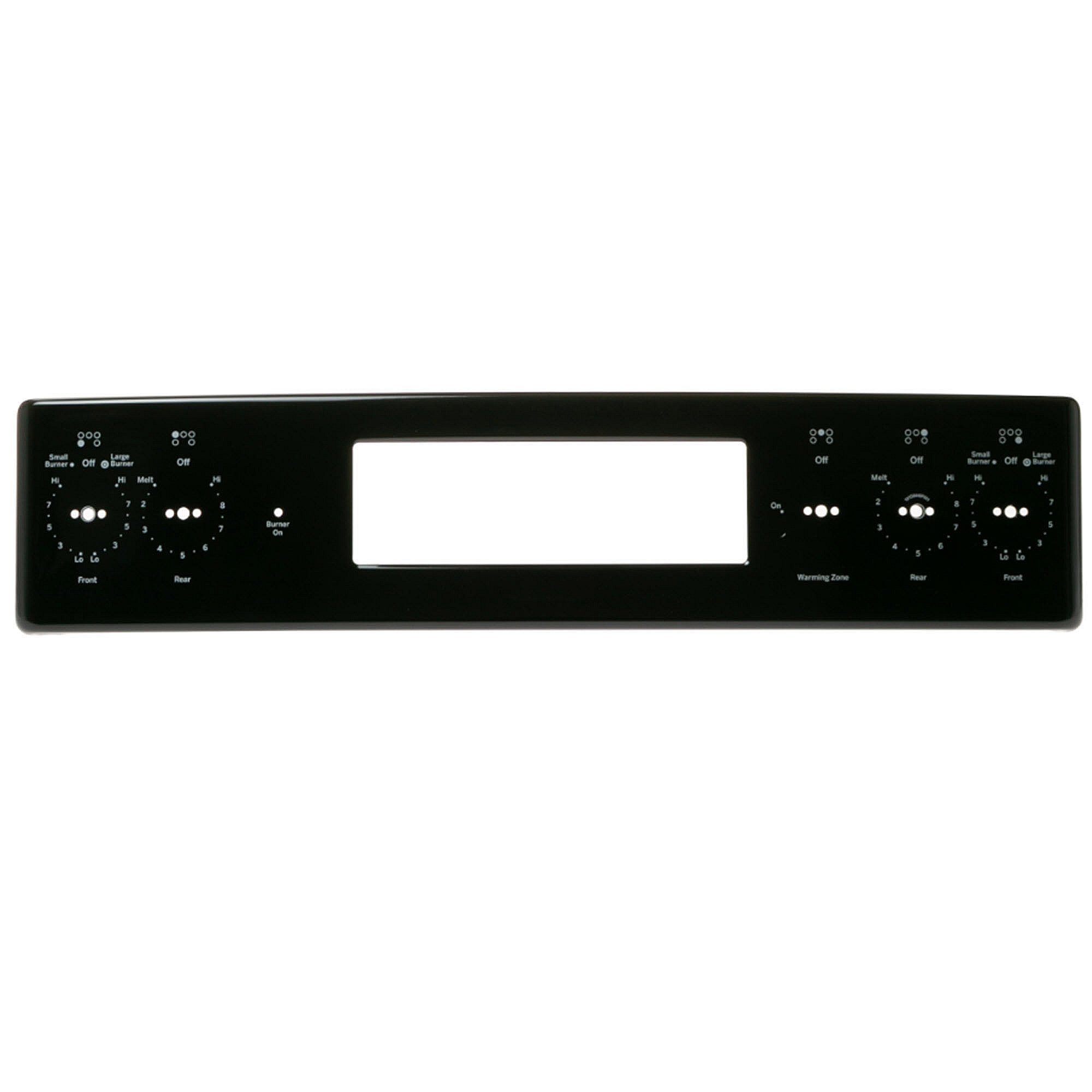 Part #wb07X37714, Black Control Panel Trim