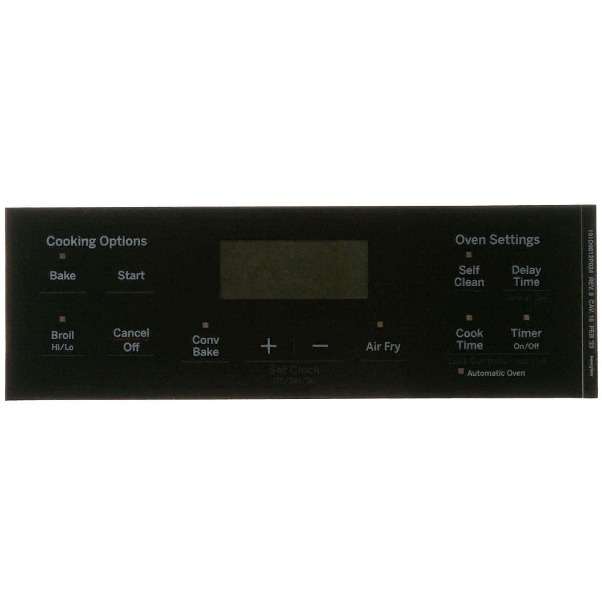 Part #wb07X46127, Ge Faceplate Graphics
