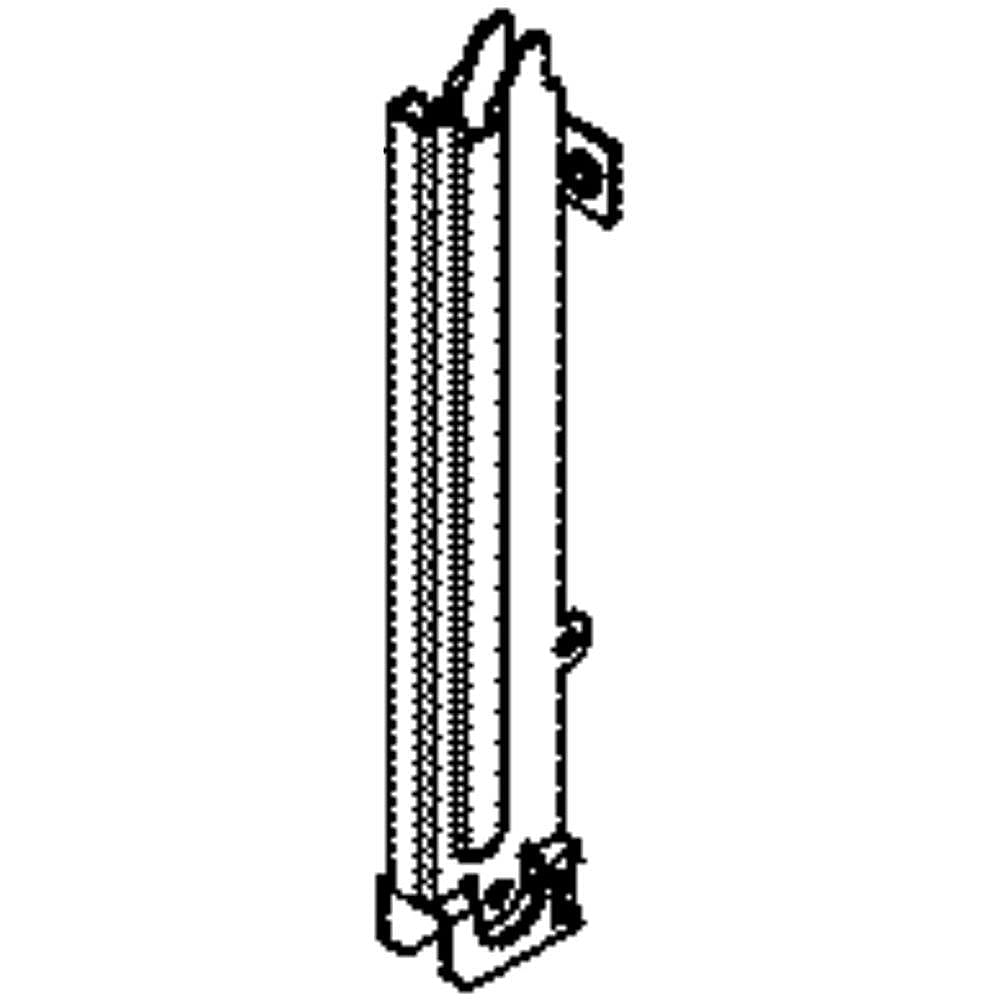 Part #wb10K10026, Hinge Receiver / 7.25 x 1.50 x 0.50