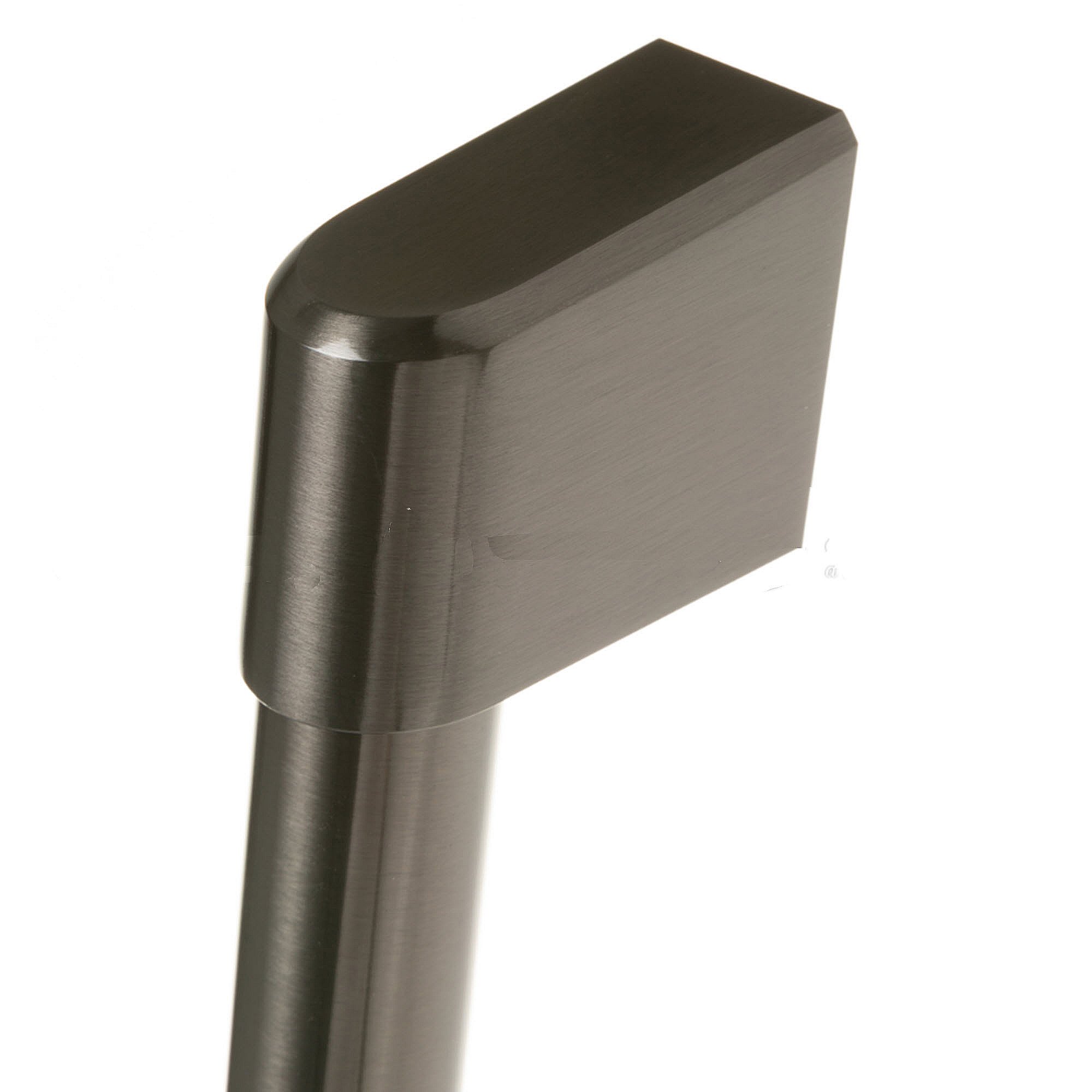 Brushed Black Microwave Handle W/caf Ban WB15X33708