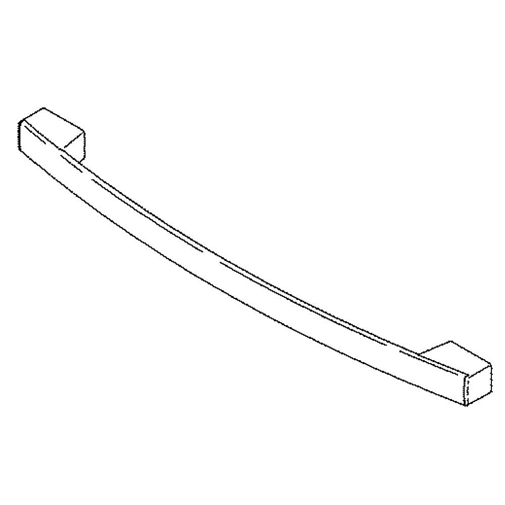 GE Part #wb15X35050, Ran Oven Door Handle (Stainless) | 16.00 x 4.00 x 2.00