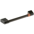 Black Stainless Steel Handle for GE CVM517P3M5D1 - Part WB15X40731