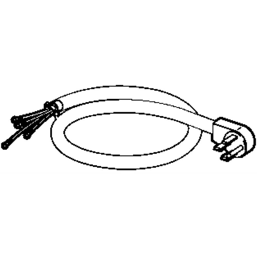 Part #wb18K10051, Power Cord / 7.70 x 6.80 x 7.80