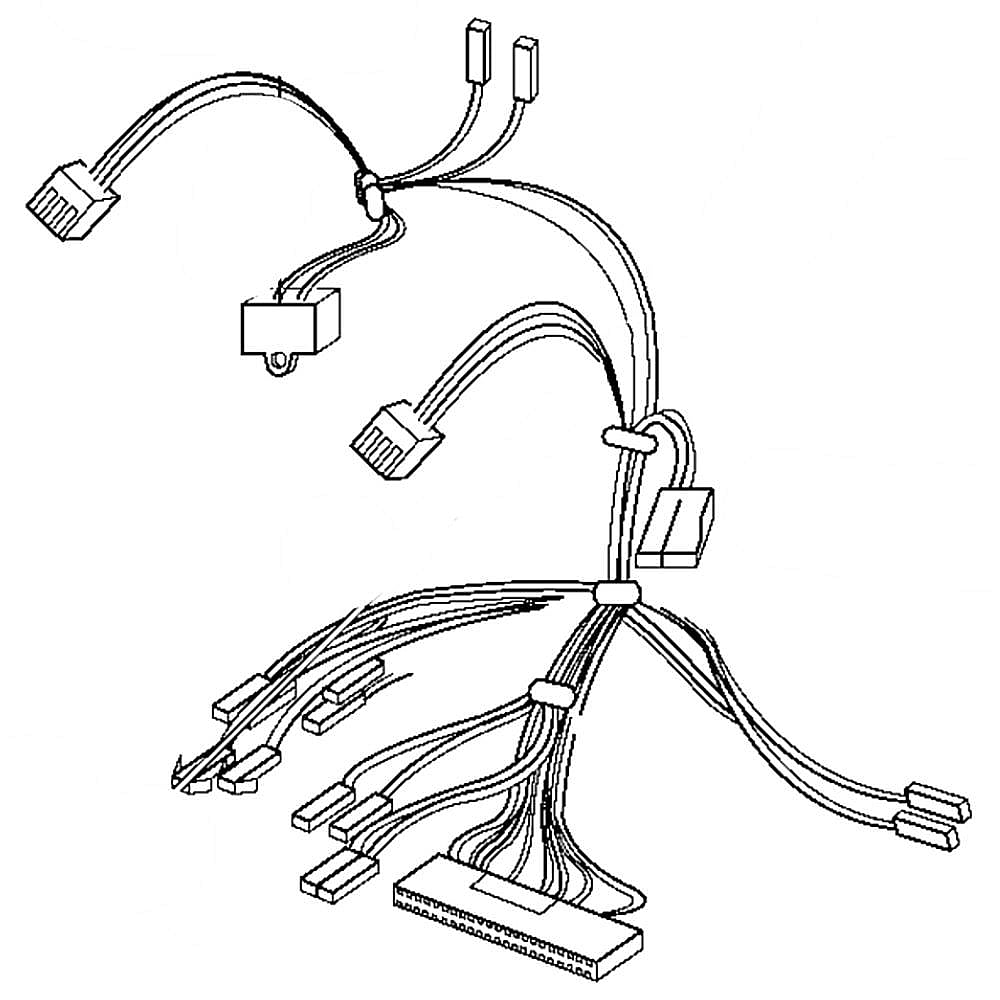 GE Part #wb18X10468, Microwave Wire Harness | 14.00 x 9.50 x 1.30