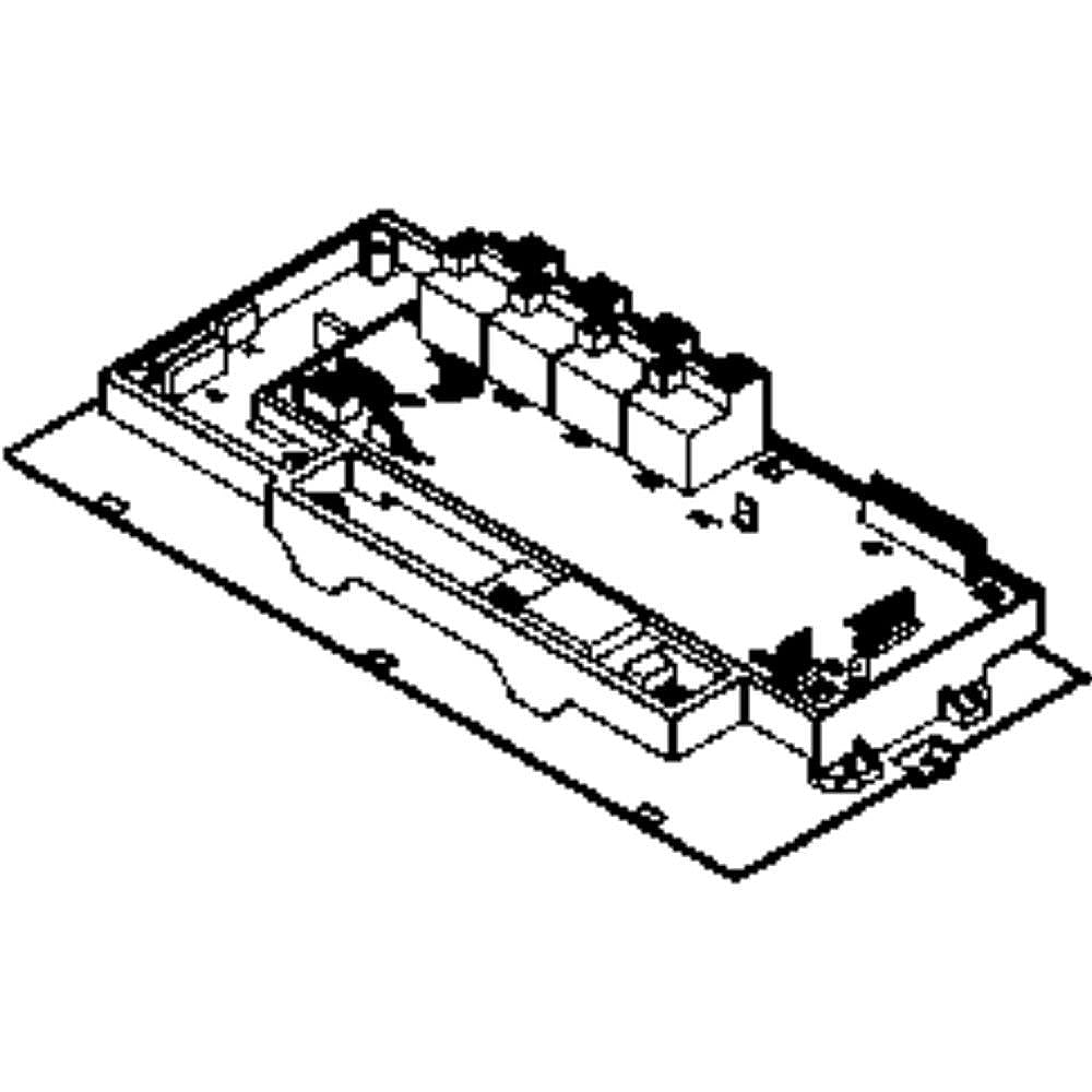 Part #wb19K10060, Range Oven Relay Control Board / 18.40 x 9.80 x 3.60