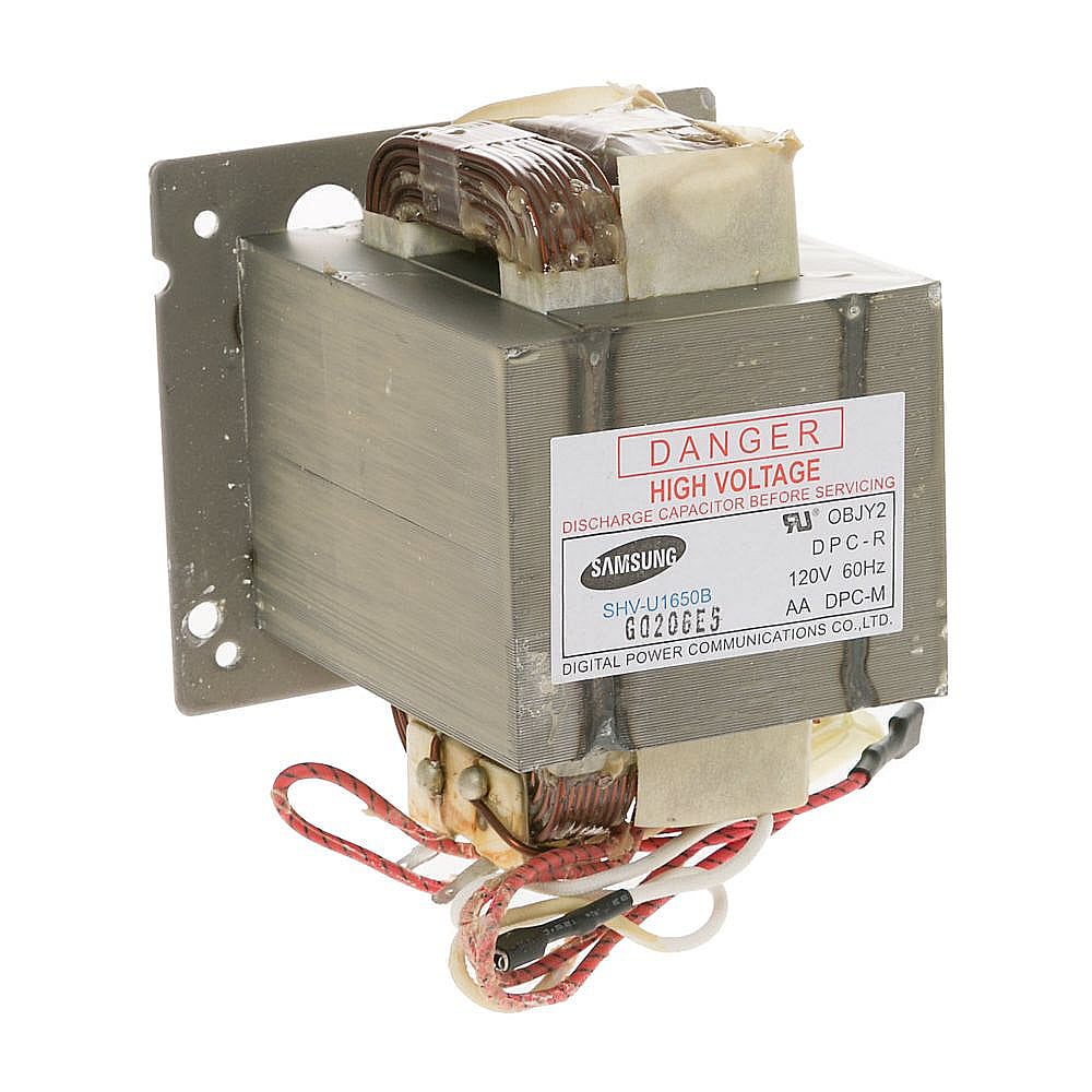 Part #wb20X10043, Microwave High-Voltage Transformer / 5.90 x 5.90 x 5.70
