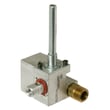 Cooktop Dual Burner Valve, Front for GE ZGU30RSL2SS - Part WB21X30343