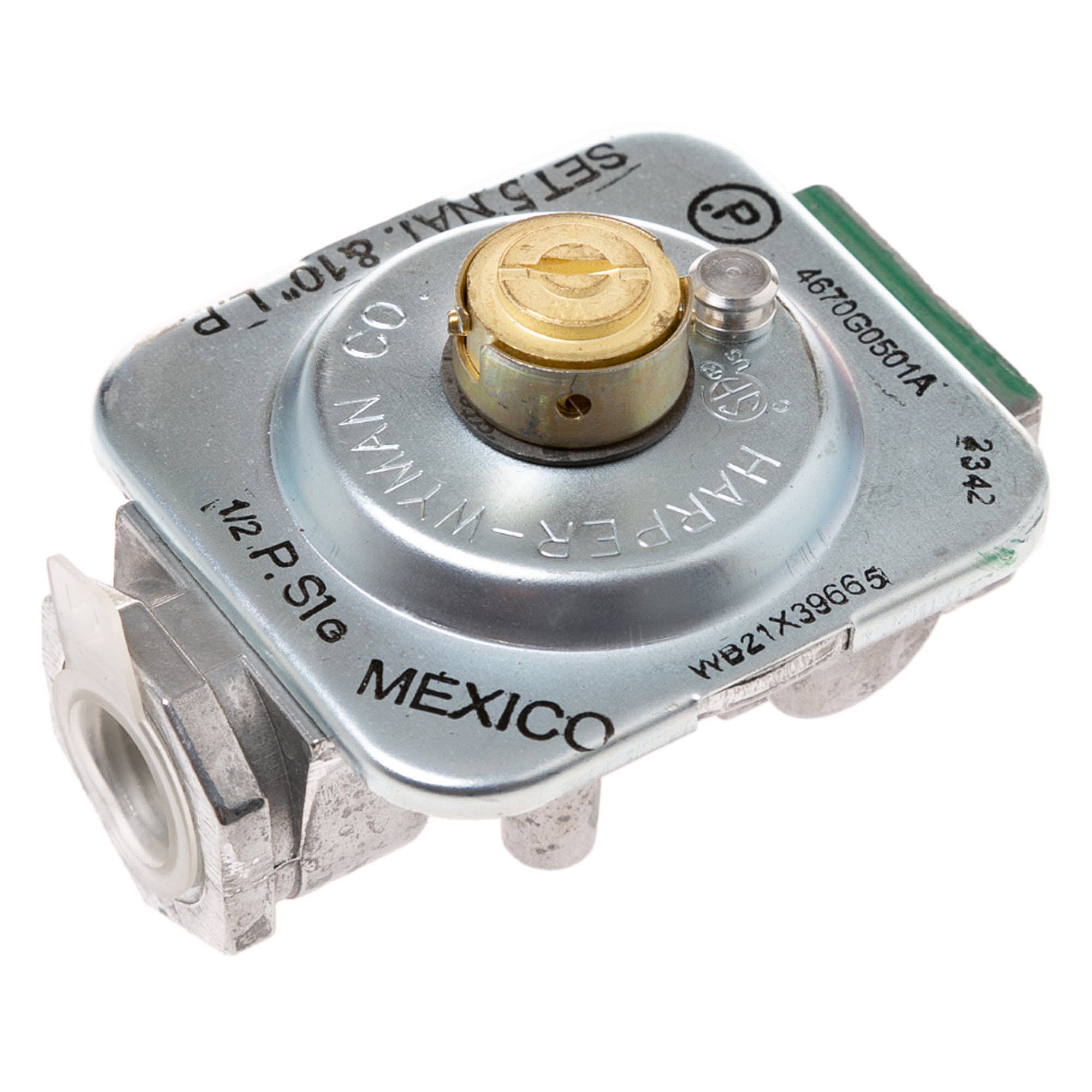 Part #wb21X39665, Gas Pressure Regulator