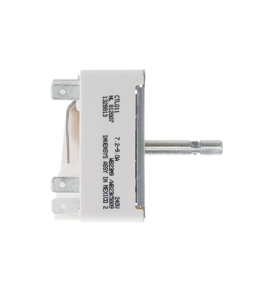 Part #wb23M9, Cooktop Element Control Switch (Replaces Wb23M0009) / 3.00 x 4.00 x 2.20