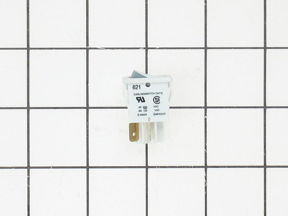 Part #wb24T10043, Range Rocker Switch (White) (Replaces Wb24X5348) / 6.00 x 6.00 x 0.40