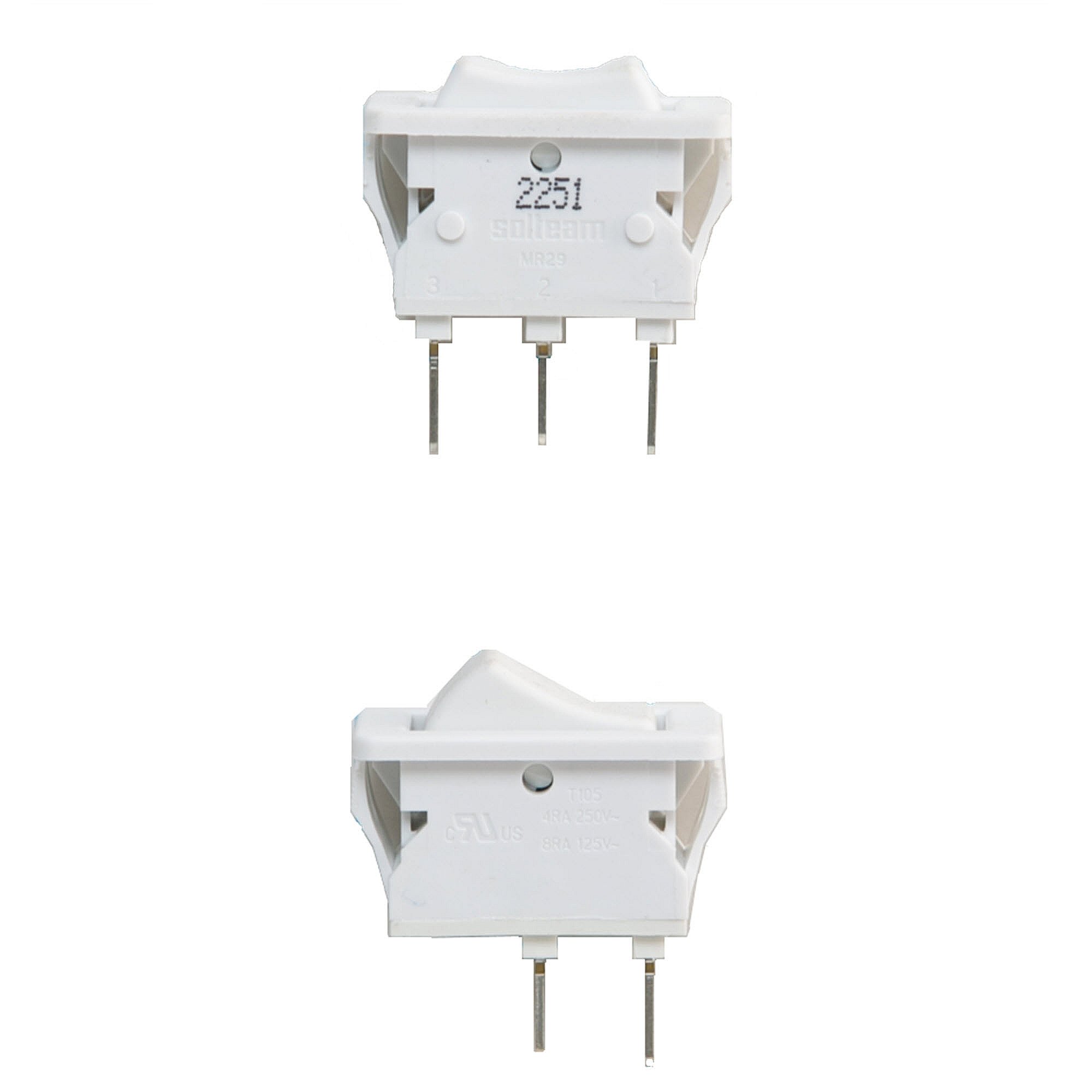 GE Part #wb24X32265, White Light And Blower Switch