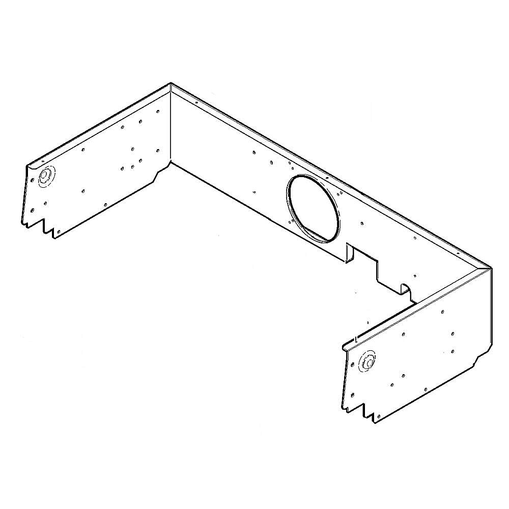 GE Part #wb26T10014, Fan Housing | 53.00 x 8.80 x 3.30