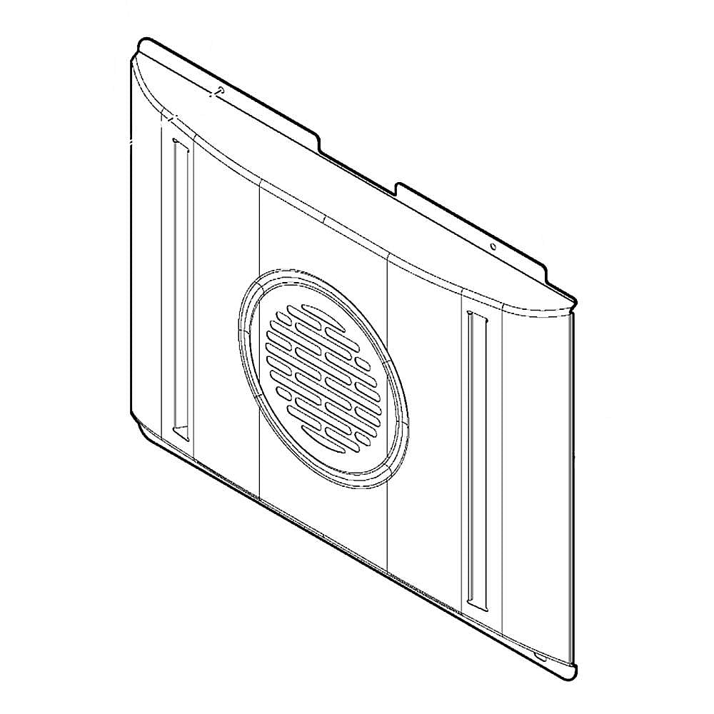Part #wb26T10058, Complete Fan Cover (Replaces Wb26T10051, Wb56X29641) / 30.50 x 15.30 x 3.10