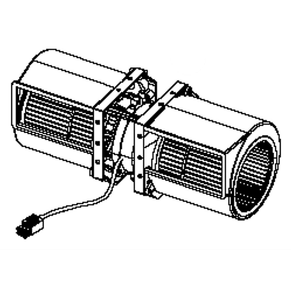 Part #wb26X10261, Ventilation Motor / 12.60 x 5.10 x 4.90