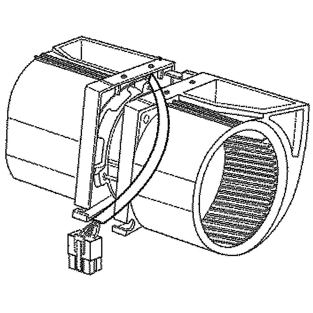 GE Part #wb26X25850, Motor Ac Ven | 21.70 x 6.50 x 6.40